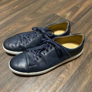 Cole Haan Men's Grand OS Crosscourt II Shoes Navy Blue Leather Size 13M
